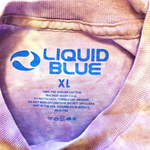 Grateful Dead Ship of Fool Original 2001 Liquid Blue rock Tie Dye T-Shirt XL NWT - Picture 6 of 7